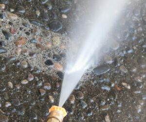 difference before and after pressure cleaning surfaces