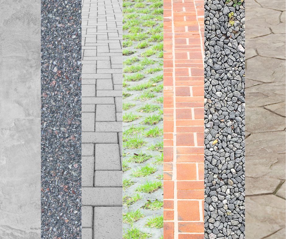 types of driveway floors